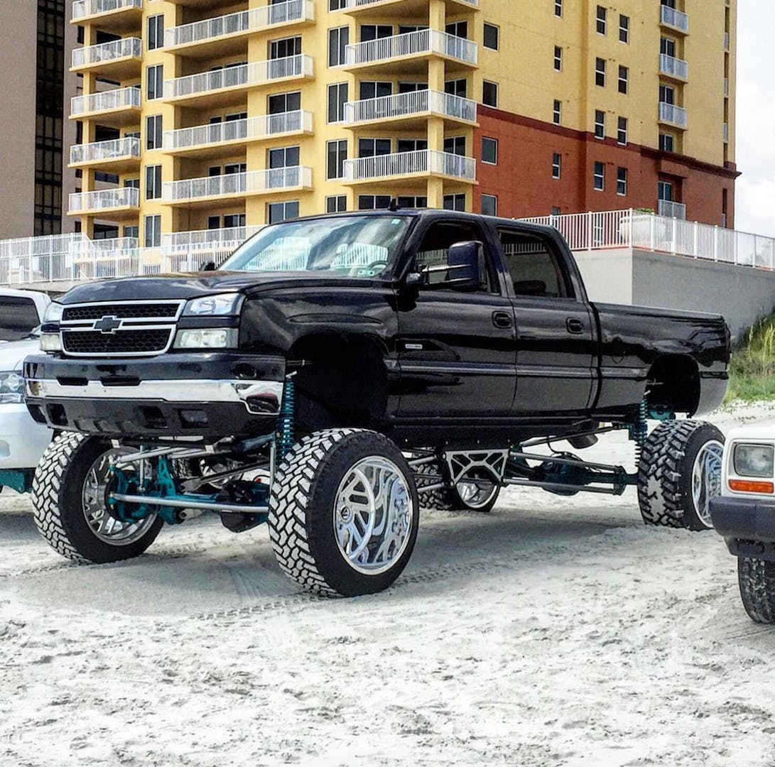 lifted vehicle